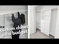 How to Build a DIY Closet Organizer with Drawers so much storage