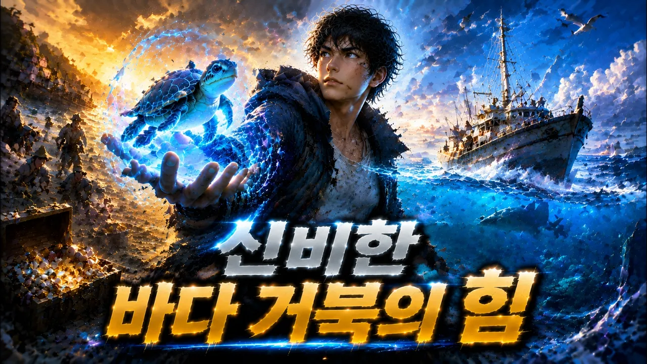 신비한 바다 거북, 숨겨진 고대의 힘으로 최강자로 각성하다