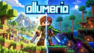 Крутая Смесь МАЙНКРАФТа и ТЕРРАРИИ - Allumeria