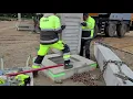 Precast concrete column installation