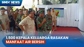 menhan prabowo tinjau pembangunan pipa air bersih di gunung kidul yogyakarta