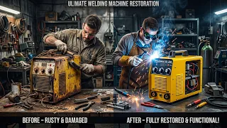 Rusty Welding Machine Restoration Process | Old Welder Rebuild Process from Start to Finish