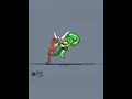 Pixel art slime girl Basic Attack