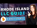 RI LLC - How To Start an LLC in Rhode Island Step by Step Guide