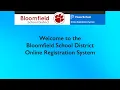 4 Bloomfield Schools Online Registration Parent Portal E