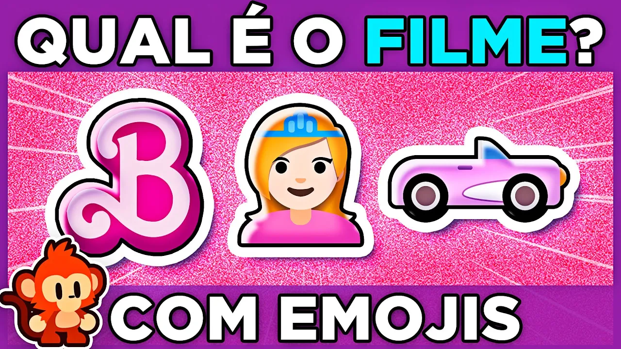 ADIVINHE O FILME PELOS EMOJIS |???? Barbie |???? Miraculous |???? Sonic |???? Mario bros |☂️ Wandinha #macaquiz