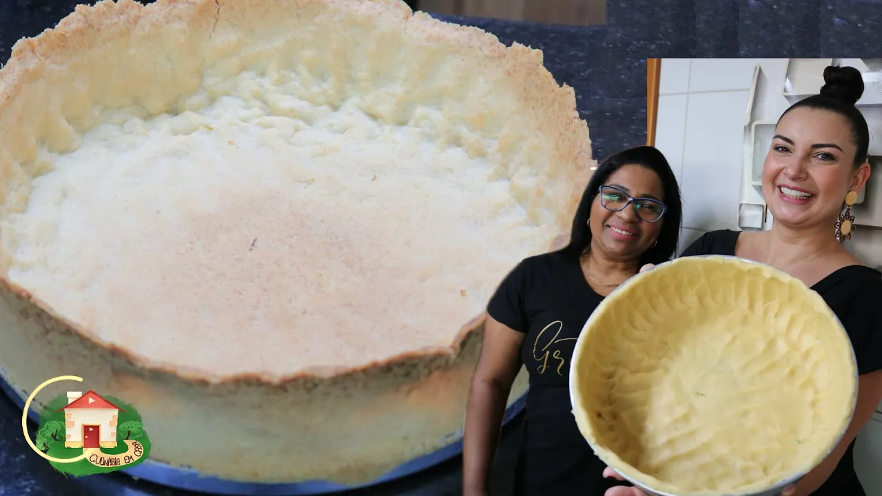 Torta de limão com a famosa massa podre. 