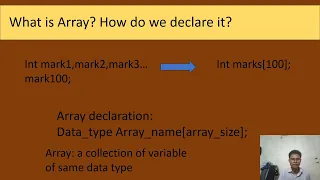 Introduction to Array C programming English Tutorial
