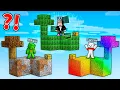 JJ vs Mikey vs Carrie SKYBLOCK BATTLE in Minecraft - Maizen