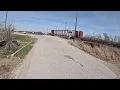 Alternate path out of town I-35 Expansion in North Gainesville TX Cyclist Aaron Smith