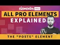 Posts Widget Tutorial Elementor Pro Tutorial