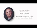 Dave Lien s funeral service at Spirit of Truth Lutheran Church