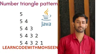Pattern Program 19 5 5 Number Pattern in Java Triangle Pattern in Java with dry run