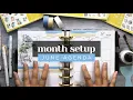 JUNE PLAN WITH ME Agenda Monthly Planner Setup in a Half Letter Discbound
