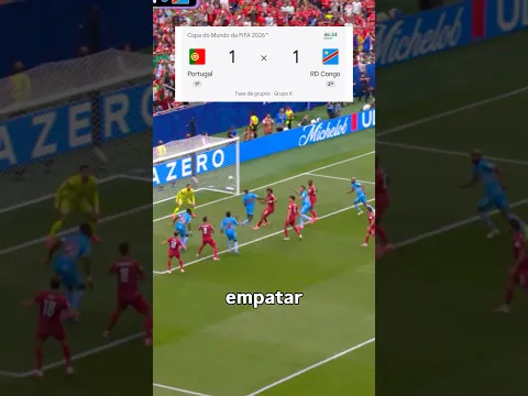 Congo empata o jogo contra Portugal 🔥 #foryou #viral #futbol #congo
