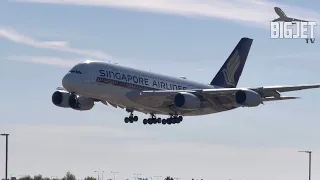 Singapore Airlines A380 SQ308 - The Slinger Landing 09L at Heathrow Airport 26