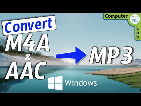 Download MP3 How to Convert M4A to MP3 using two different ways on Windows PC