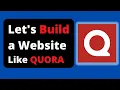 How to create quations and answers community website like Quora