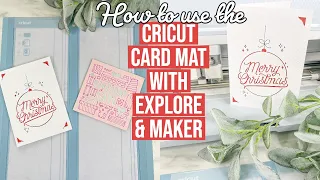 HOW TO USE THE CRICUT CARD MAT WITH EXPLORE MAKER