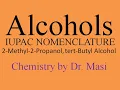 2-Methyl-2-Propanol tert-Butyl Alcohol Naming Alcohols - IUPAC Nomenclature Organic Chemistry