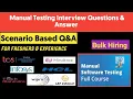 Software Testing Interview questions for freshers and experienced Manual Testing jobs
