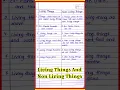 Living things and non living things l 5 lines on living things and non living things l class 3