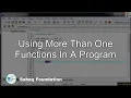 Using more than one functions in a Program Computer Science Lecture Sabaq pk