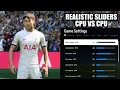 EA FC 24 Realistic CPU VS CPU Sliders Gameplay