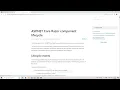 Blazor Component Life Cycle Part I - SetParametersAsync