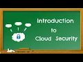 Introduction to Cloud Security Cloud Security Fundamentals Cloud Computing Tutorial
