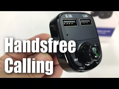 Download MP3 Bluetooth Wireless Car FM Transmitter Charger with Handsfree Phone Calling Review
