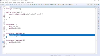 Java Interface 3 - Interface extends Interface Problem with Access Modifier Bangla