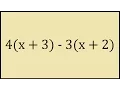 4 x 3 - 3 x 2 Expand and Simplify
