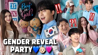 Korean Parents-in-Law React to Our Baby's Gender Reveal! 💙💖