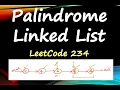 Palindrome Linked List LeetCode 234 Check for Palindrome Linked List