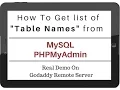 How To Get Table Names From Mysql Database PHPMyAdmin 4 5 1