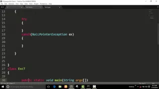 Throw - NullPointerException Java Programs