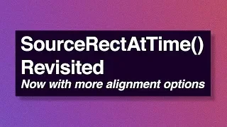SourceRectAtTime Revisited - Adobe After Effects tutorial
