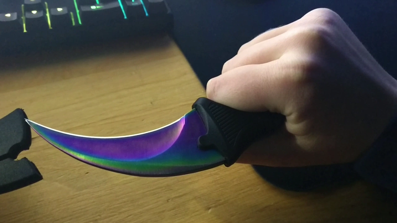 Stainless Steel Spectrum Titanium Claw Karambit Knife  -  COLORFUL  | bought on gearbest.com