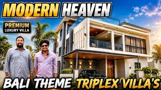 Ultra - Luxury TRIPLEX VILLA For sale BALI Theme Villa Gated Community Villa in Hyderabad For sale