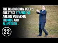 Here we see a BlackBerry user in its natural habitat Hinterland Who s Who parody