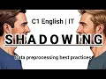 SHADOWING C1 English IT Data preprocessing best practices
