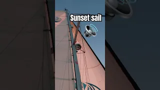 Sunset sailing⛵️ #sailing #asmr #ocean
