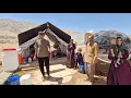 Download Lagu Bringing water by tractor and building a bathhouse: A busy day for a nomadic family