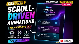 I Built INSANE Scroll Animations Using ONLY CSS No JavaScript Needed