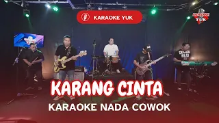 karang cinta karaoke nada cowok pria key em
