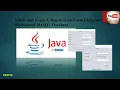 Multi-user login registration form using java netbeans MySQL database