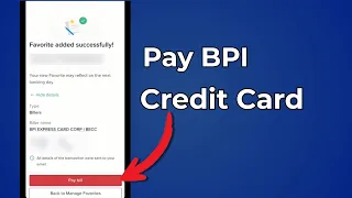 How To Pay BPI Credit Card step by step