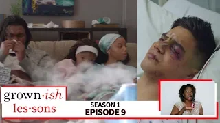 being sick and growth in college grown ish lessons season 1 episode 9 