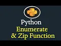 Python Enumerate and Zip Function